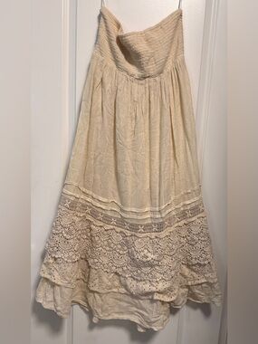 Free People Boho Cotton Skirt / Dress (2-in-1)